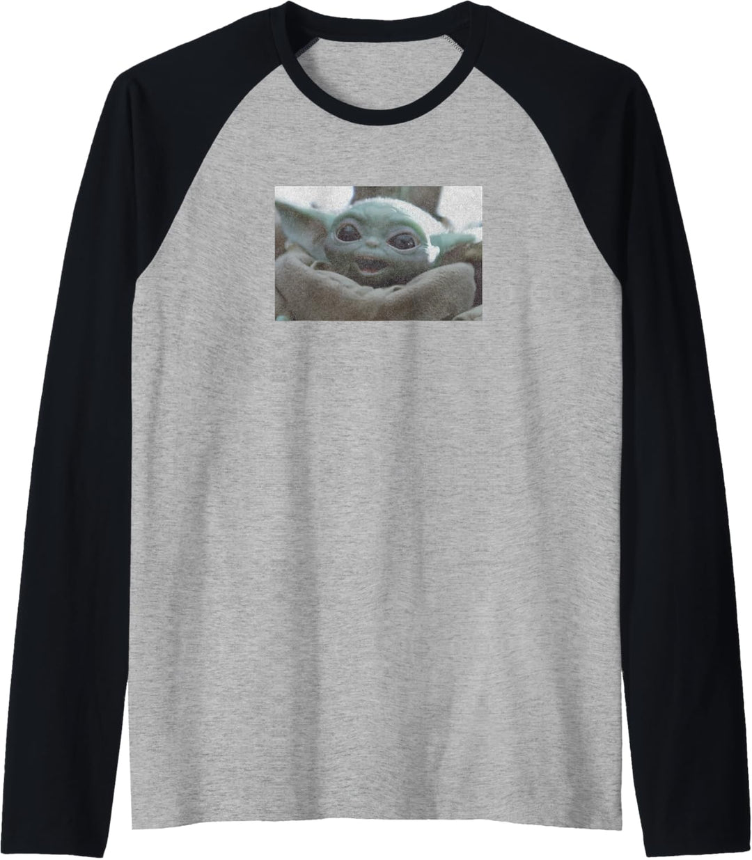 Star Wars: The Mandalorian The Child Happy Face Raglan