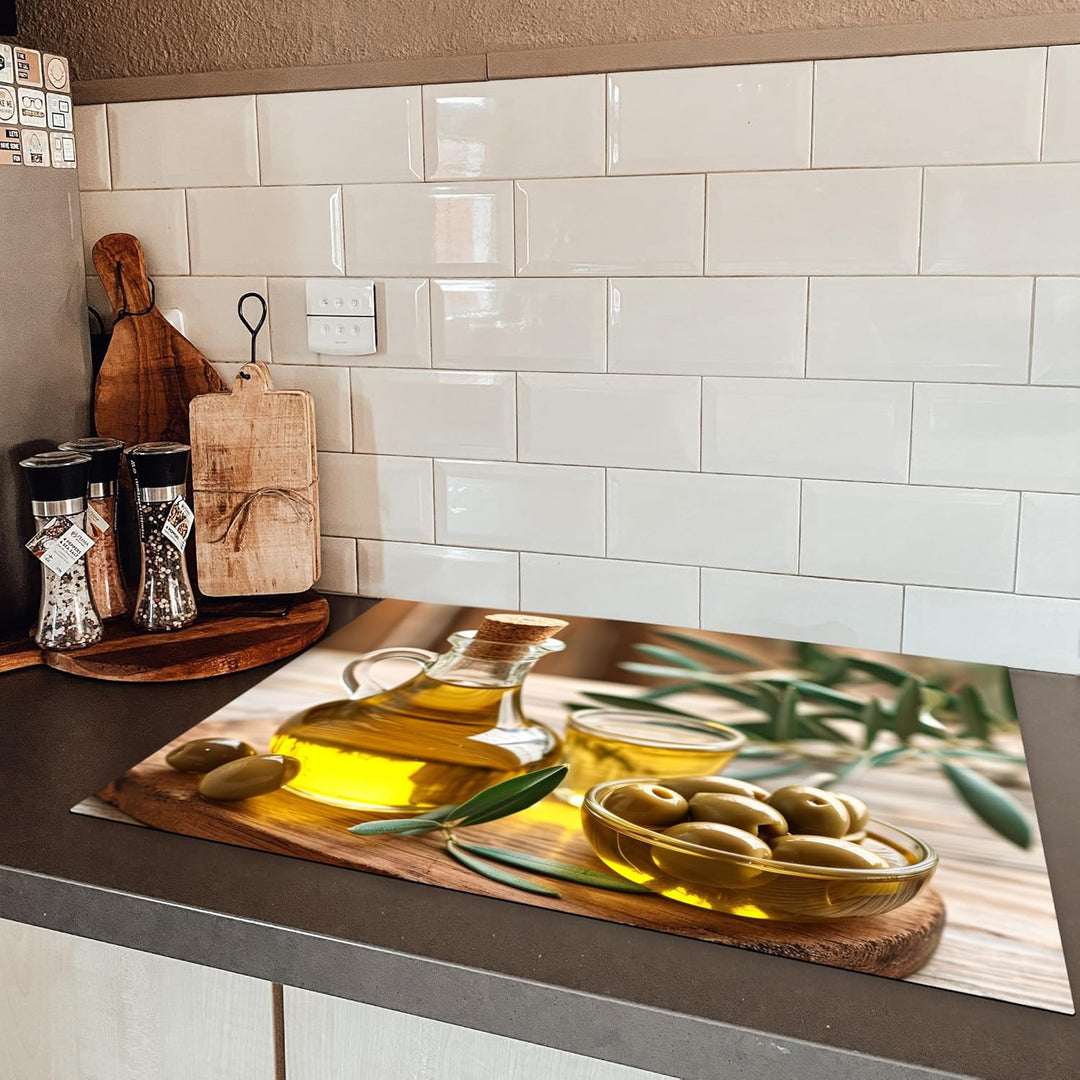 KitchenYeah© Herdabdeckplatte Einteilig Ceranfeld Abdeckplatte für Induktionsschutz Ceranfeldabdecku