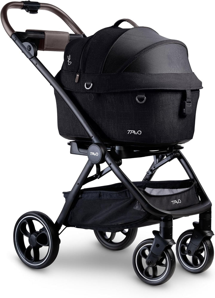 Tavo Maeve 5X Haustier-Schutzsystem – Premium Crash-getesteter Hunde-Autositz & Transportbox – 3-in-