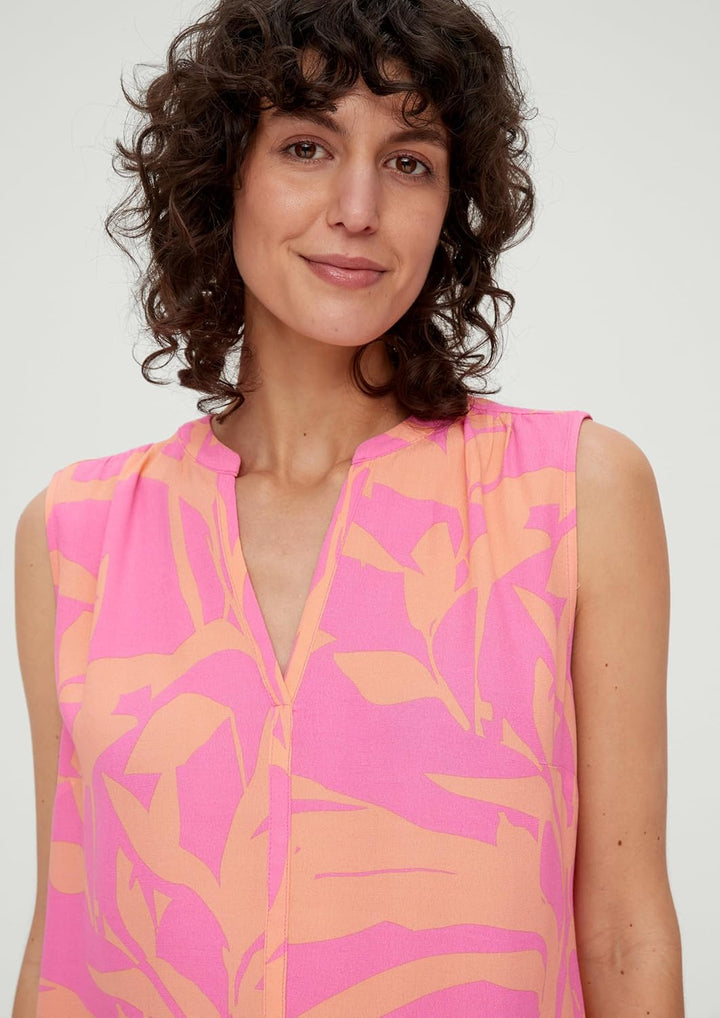 s.Oliver Viskosebluse mit Crêpestruktur 38 Orange 44a3, 38 Orange 44a3