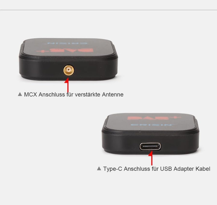 GONFEN DAB+ Digital Box Radio Empfänger Digital Radio Tuner Box mit MCX DAB Antenne Verstärker für A