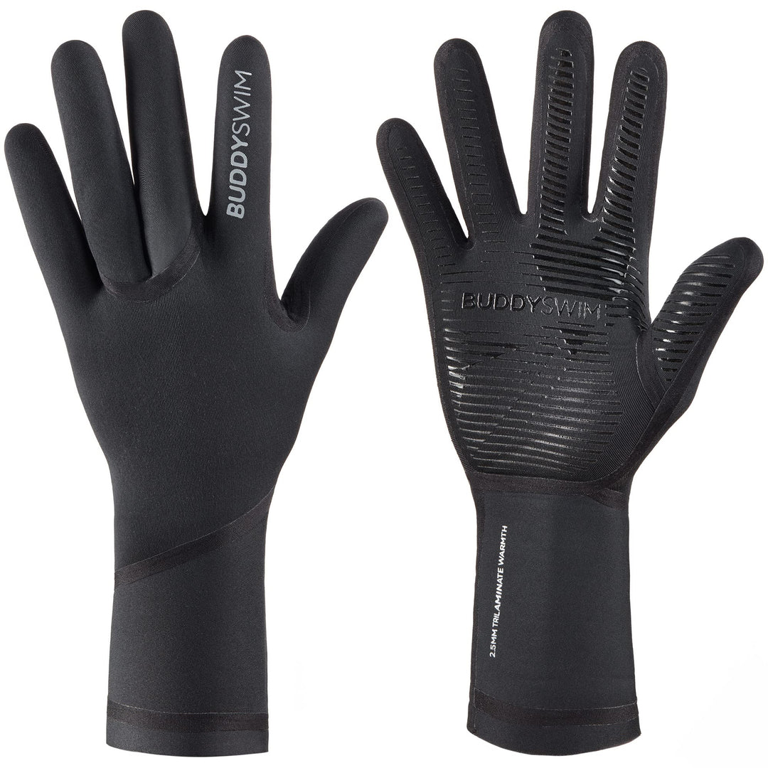 2,5 mm Dicke Neoprenhandschuhe für das Freiwasserschwimmen. Sporthandschuhe Herren und Damen aus Neo