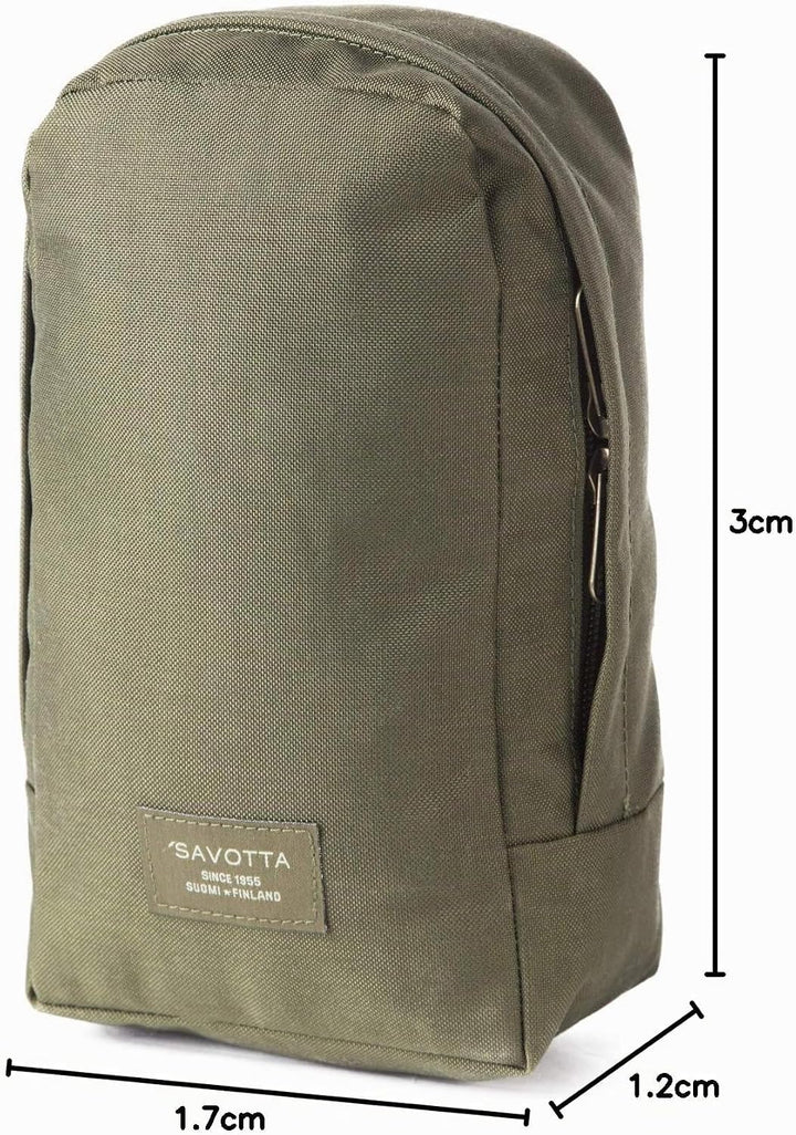 Savotta Verticale L - Zusatztasche für Rucksack - 4L - 1000D Cordura PU Beschichtung Oliv, Oliv