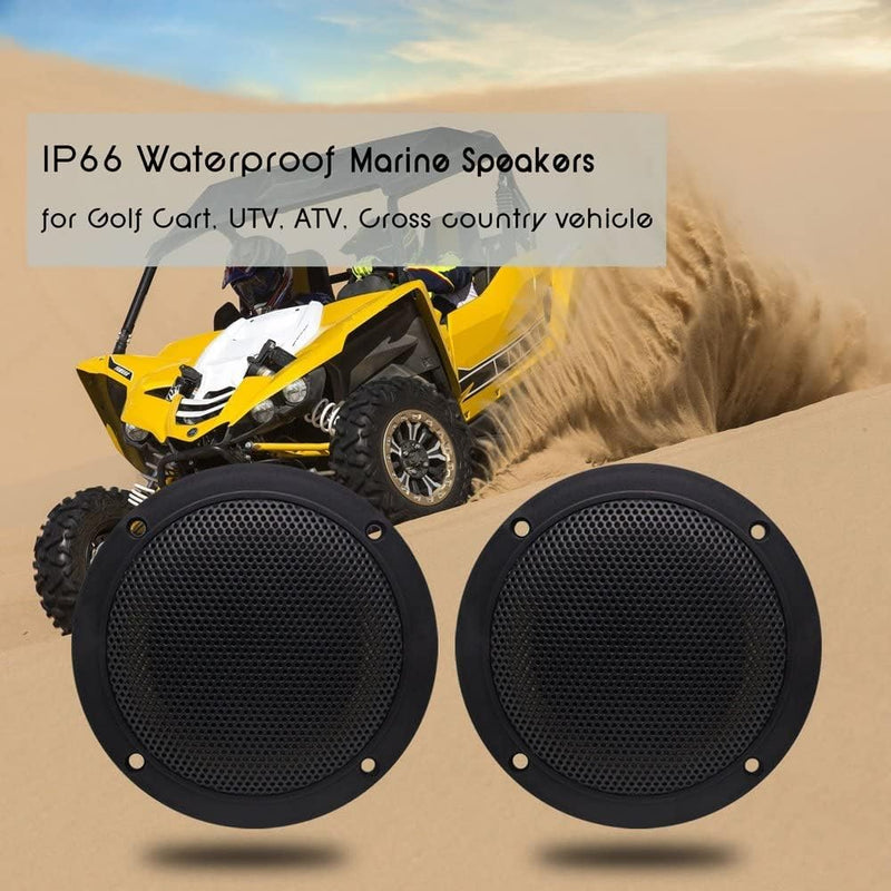 160 Watt 2 Wege, Schwarz Marine Boot Wasserdicht Lautsprecher Motorrad Spa Raum UTV ATV RV Auto Golf