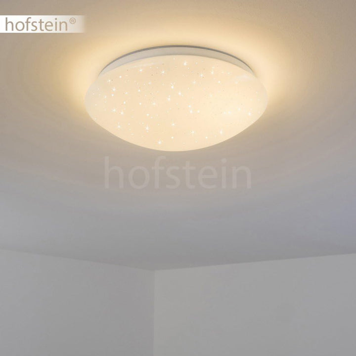 LED Deckenleuchte Quebec, dimmbare Deckenlampe aus Metall in Weiss, mit Nachtlichtfunktion, 8 Watt,