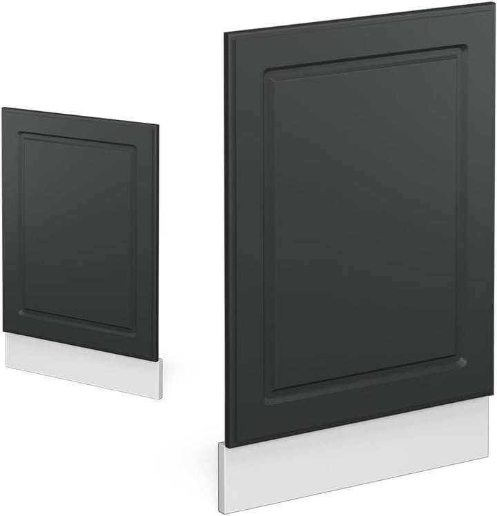 Vicco Frontblende R-Line, Anthrazit Landhaus/Weiss, 45 cm ohne Arbeitsplatte Anthrazit Landhaus Gesc