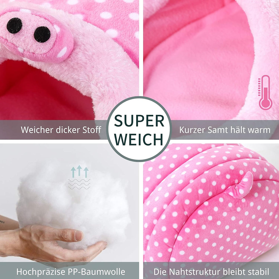 JanYoo Kleintierhöhle für Chinchilla, Igel, Meerschweinchen, Käfigzubehör, Spielzeug, für Bartagame,