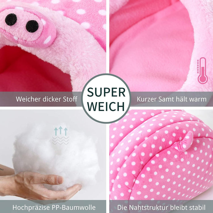 JanYoo Kleintierhöhle für Chinchilla, Igel, Meerschweinchen, Käfigzubehör, Spielzeug, für Bartagame,