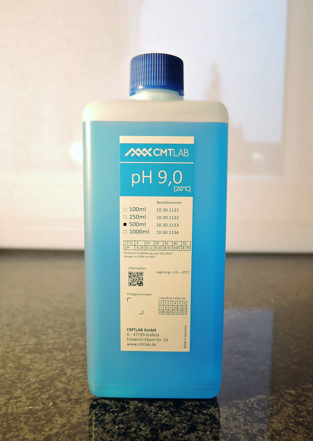 Pufferlösung, pH9, Industriequalität, Made in Germany (500ml), 500ml