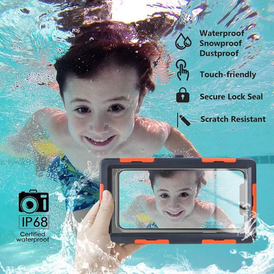 Universal Wasserdichte Handyhülle mit Bluetooth Selfie,Wasserfeste Handytasche Handyschutz Cover Wat