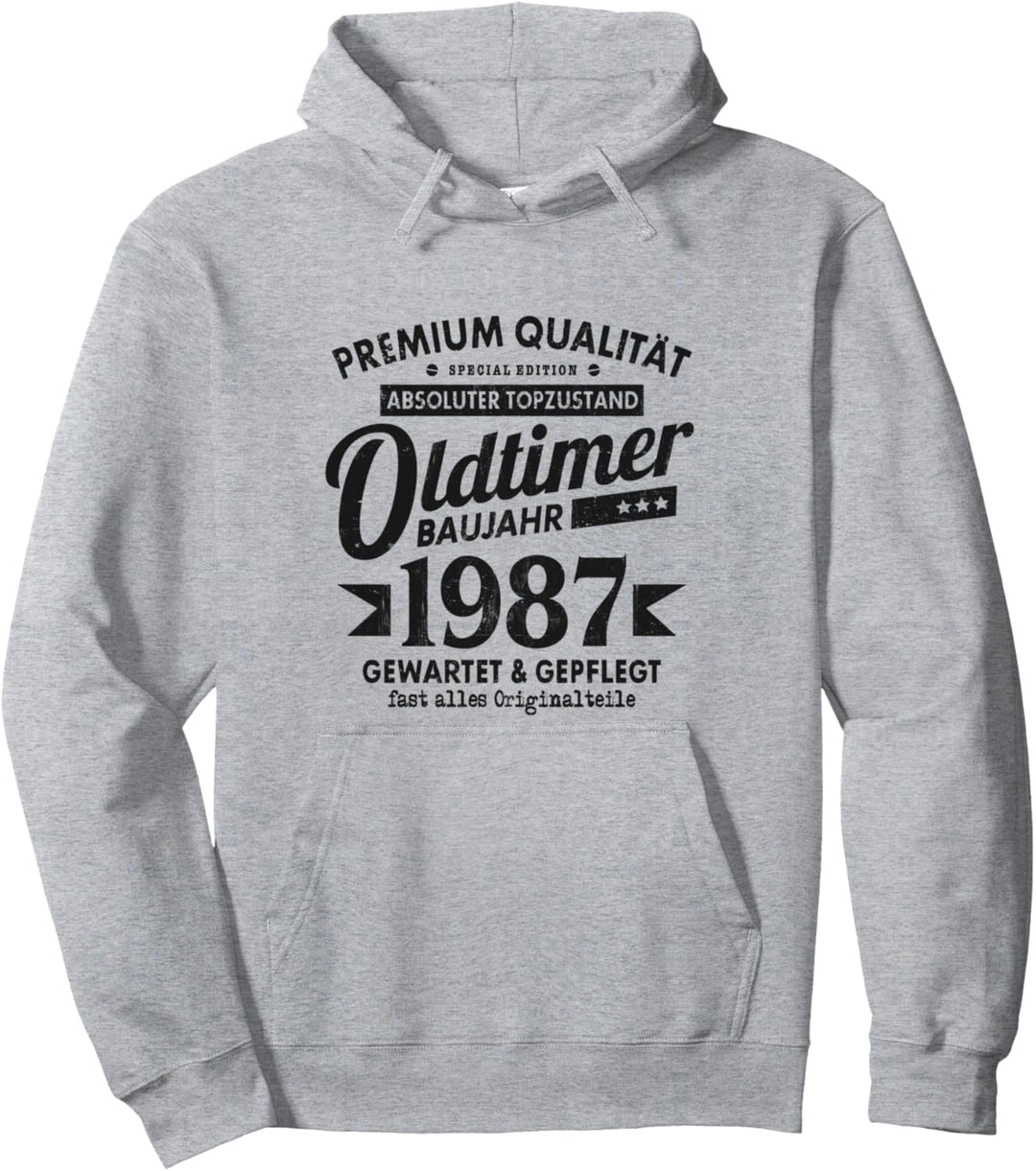 Vintage Oldtimer Baujahr 1987 Gewartet Gepflegt Geburtstag Pullover Hoodie