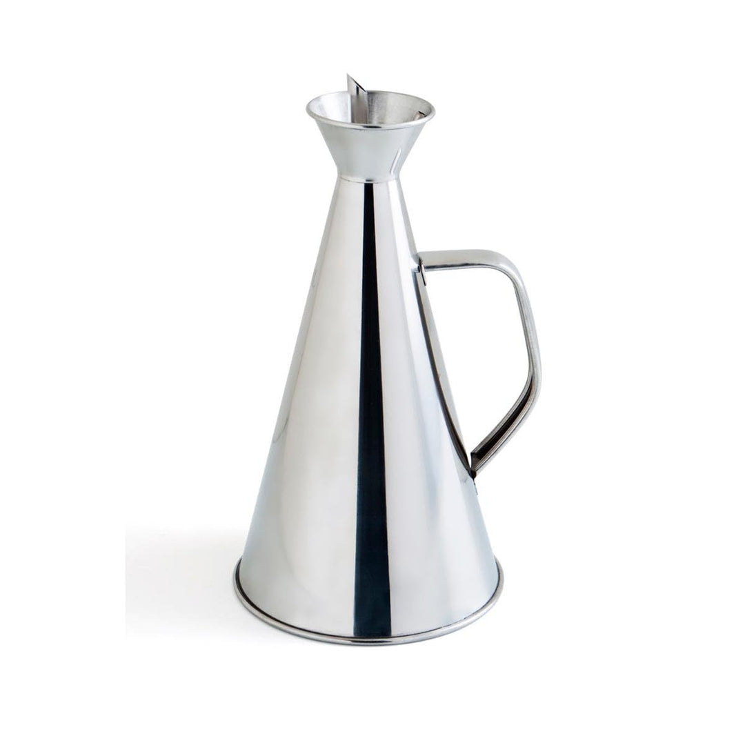 Quid 7694003 Renova Ölspender, auslaufsicher, INOX, 75 cl, Transparent, 15 x 15 x 30 cm 4390 ml, 439