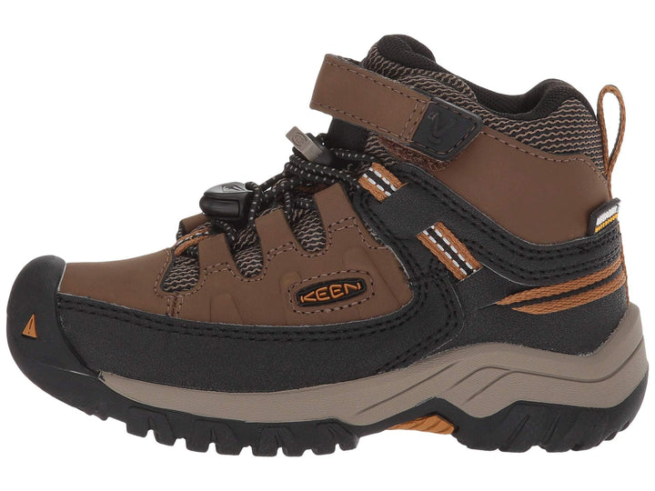 KEEN Unisex Kinder Targhee Mid Wp Wanderstiefel 25/26 EU Dark Earth Golden Brown, 25/26 EU Dark Eart