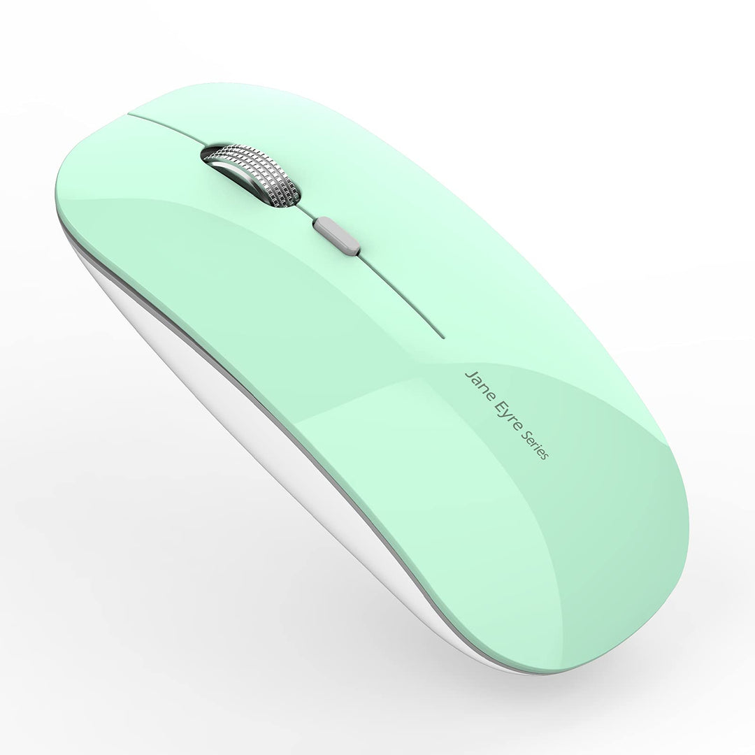Uiosmuph Q5 Kabellos Maus, Wiederaufladbar Funkmaus 2.4G Leise Funkmaus Ultra Dünn Wireless Computer
