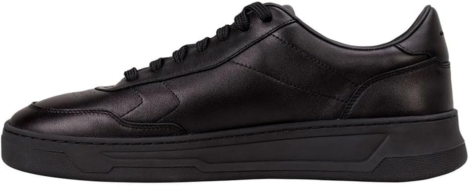 BOSS Herren Baltimore Tenn Sneakers aus Leder mit Gummisohle Grösse 39 EU Black5, 39 EU Black5