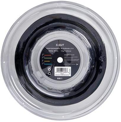 Dunlop Sports s-gut Tennissaite Einheitsgrösse Schwarz, Einheitsgrösse Schwarz