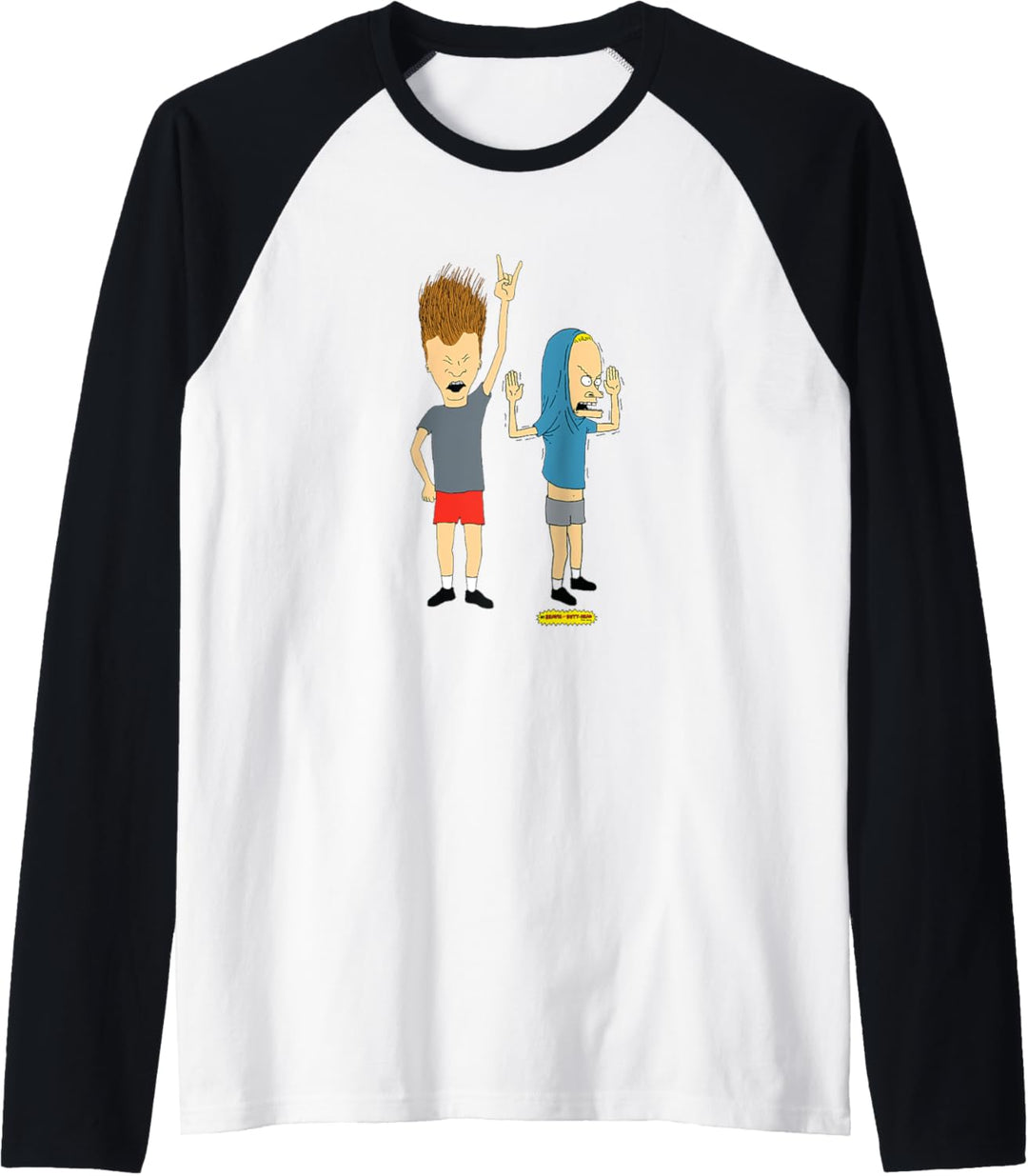 Beavis and Butt-Head ROCK OUT Raglan