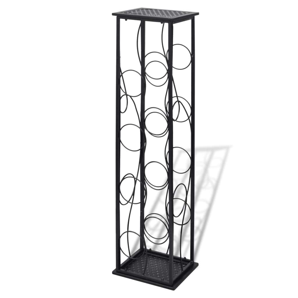 vidaXL Weinregal 8 Flaschen Metall Flaschenregal Flaschenständer Weinschrank 23,5 x 21,5 x 100 cm, 2