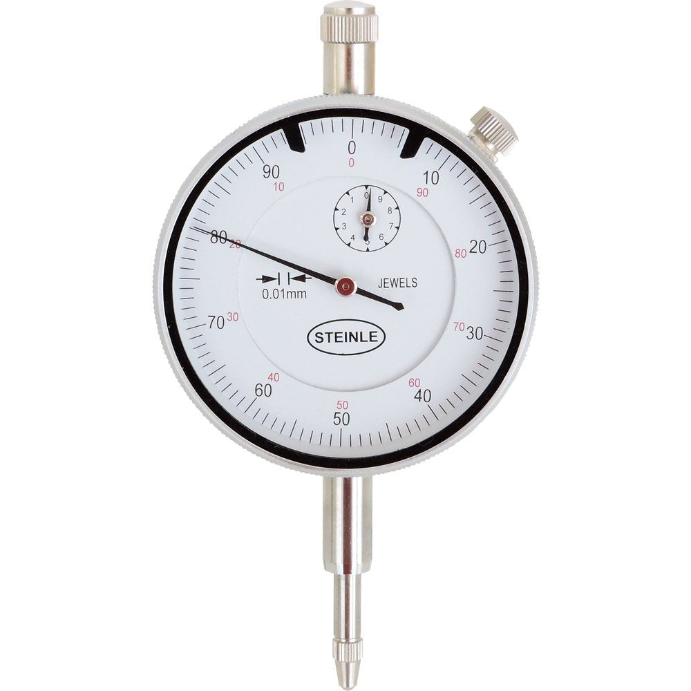 STEINLE Messuhr 3105 0-10 mm Ablesung: 0,01 mm Ziffernblatt: 58 mm Zeigerumdrehung: 1 mm Aktionsprei