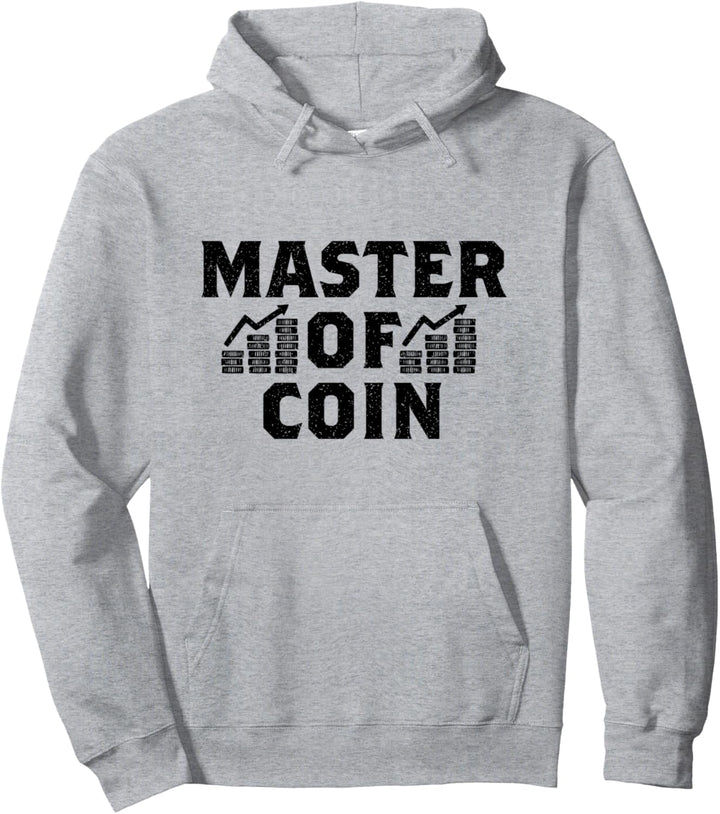 Master Of Coin Cryptocurrency Blockchain Pullover Hoodie
