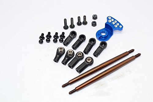 GPM for Tamiya DT-03 Tuning Teile Spring Steel Modified Anti-Thread Steering Tie Rod with Servo Save