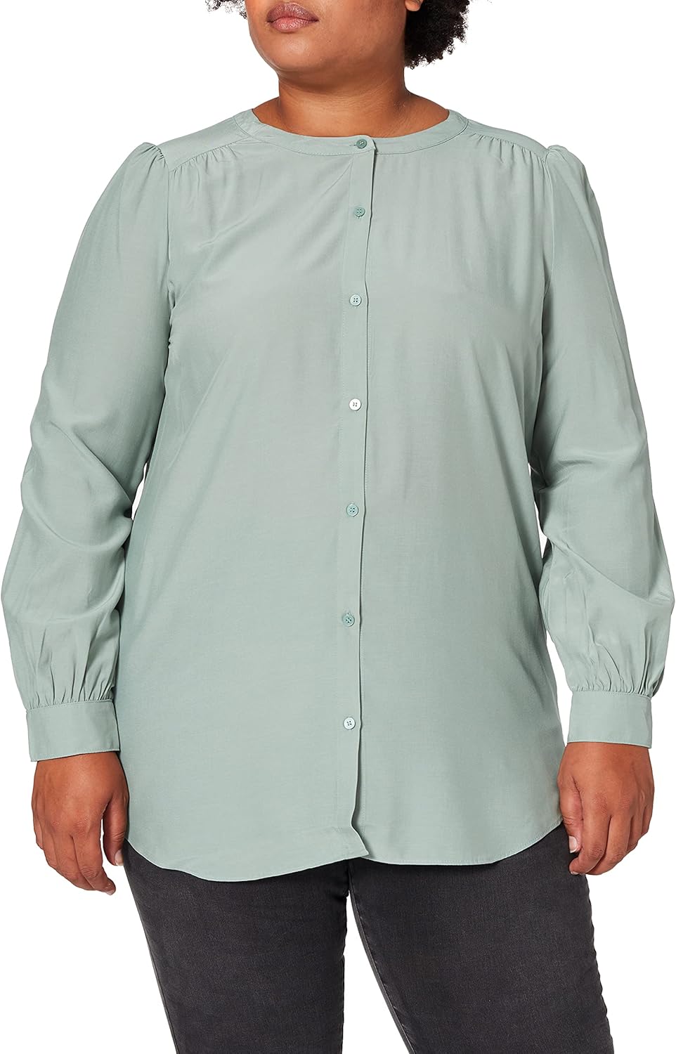 Esprit Damen Bluse 32 335/Dusty Green, 32 335/Dusty Green