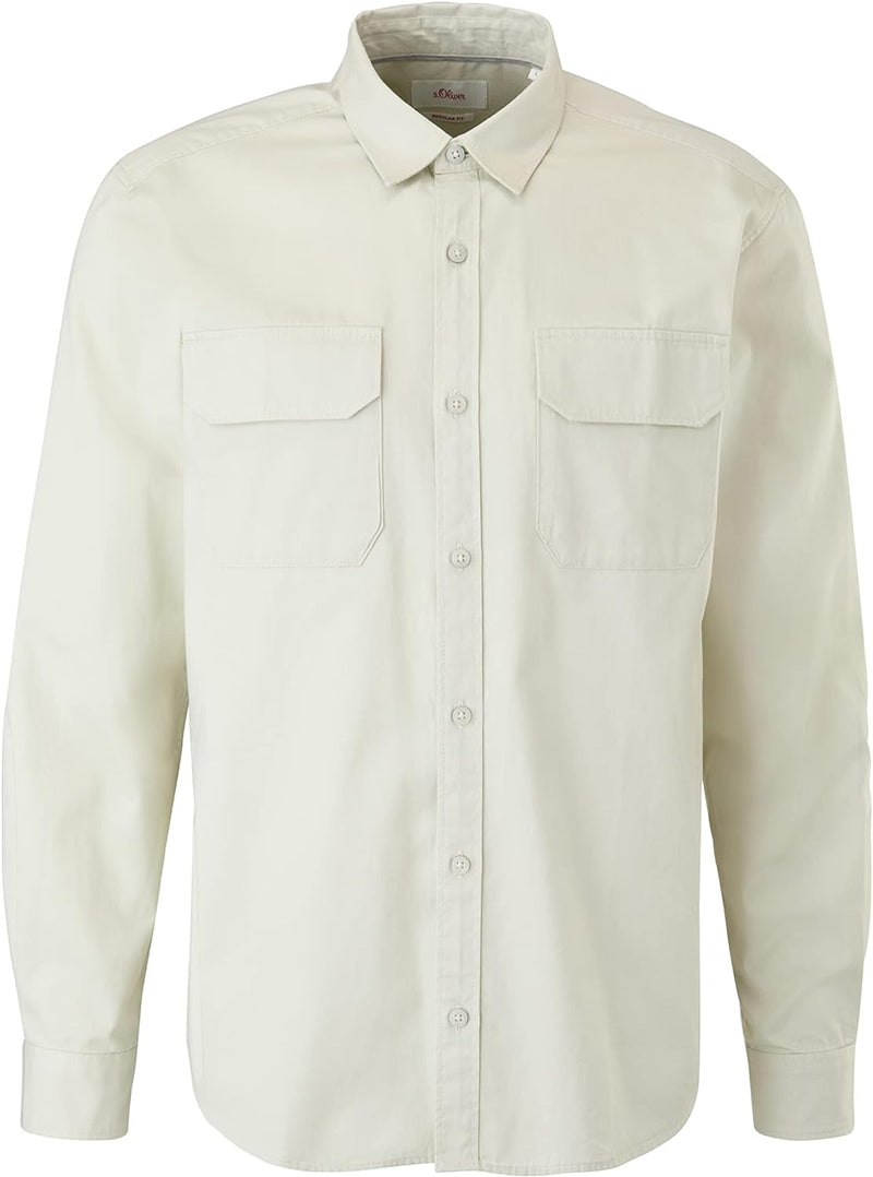 s.Oliver Herren Shirt L Weiss, L Weiss