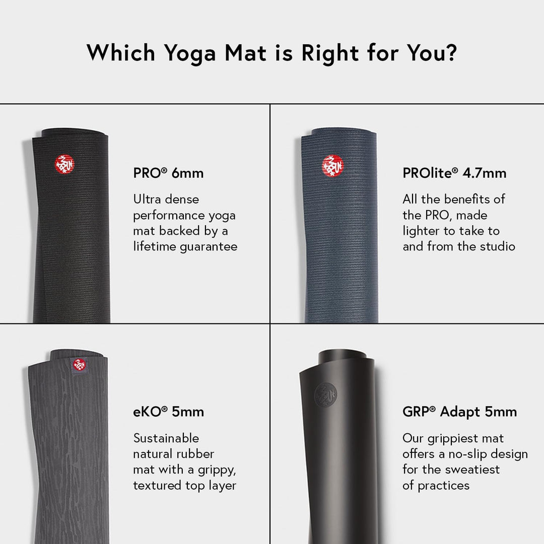 Manduka PRO Yoga and Pilates Mat Midnight 180cm x 66cm x 6mm, Midnight 180cm x 66cm x 6mm