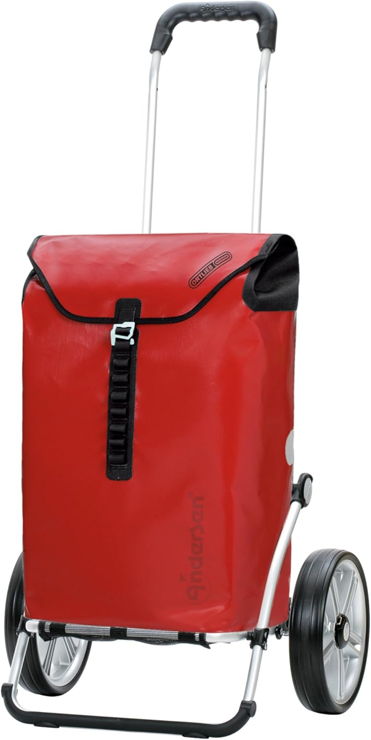 Andersen Shopper Royal mit Kugellager Alu klappbar mit Kugellagerrad Ø 25 cm und 49 Liter Tasche Ort