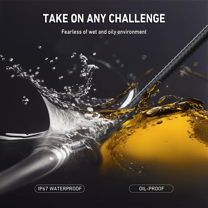 Ralcam Endoskopkamera mit Licht Endoscope Camera - Endoskop 6,2mm Inspektionskamera 4,3" HD 720P Roh