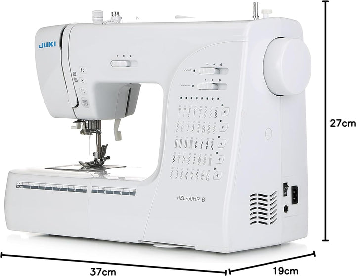 JUKI hzl-60hr-b Nähmaschine ELECTRONIQUE, Metall, weiss, 40 x 18,8 x 29 cm