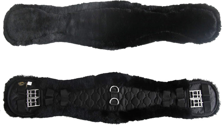 Lammwolle Konturgurt Sattelgurt, Kurzgurt Dressurgurt, aus Qualitäts Merino Lammwolle, spezielle ana