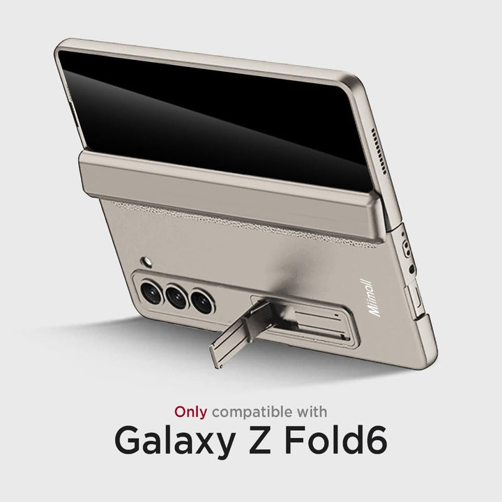 Miimall Kompatibel mit Samsung Galaxy Z Fold 6 Hülle mit Displayschutz Anti-Peeping+Magnetischer Sch