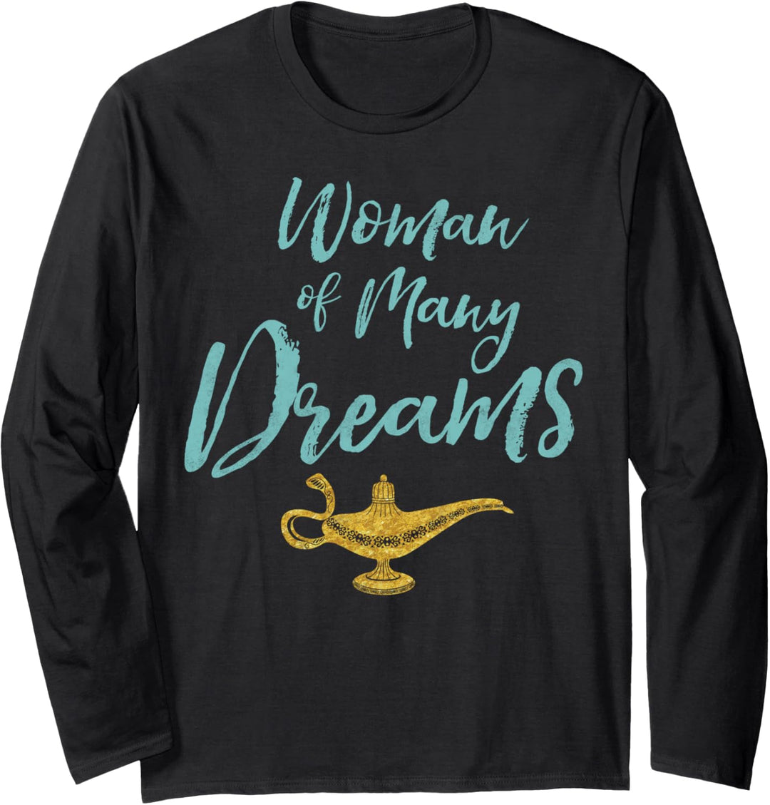 Disney Aladdin Live Action Woman Of Many Dreams Gold Lamp Langarmshirt