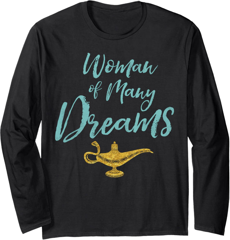 Disney Aladdin Live Action Woman Of Many Dreams Gold Lamp Langarmshirt