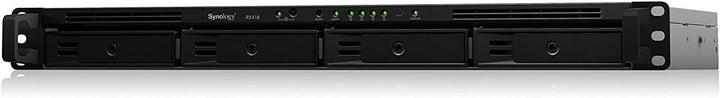 Synology RX418 Rack (1 U) schwarz Gehäuse Groove – Hüllen Groove (Festplatte, SSD, 48 TB, SATA, 2.5/