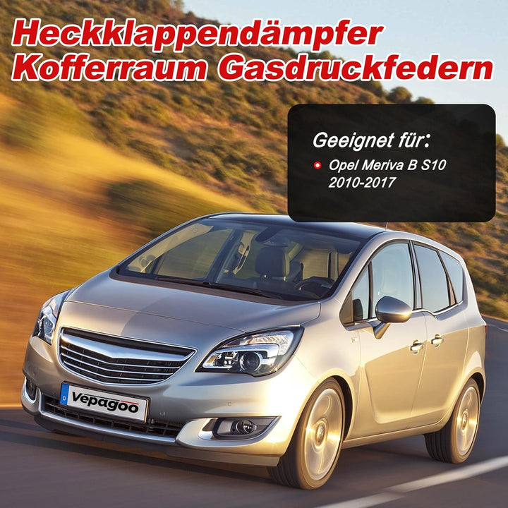 Vepagoo Heckklappendämpfer Gasdruckfedern für Opel Meriva B S10 MPV 2010-2017 kofferraum dämpfer OEM