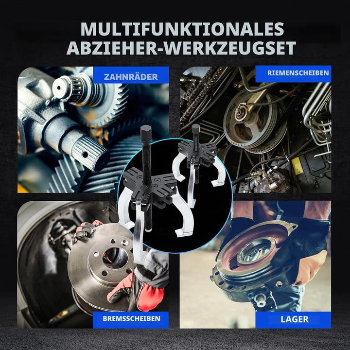 CCLIFE Lagerabzieher Set 2 oder 3 Armig, 76-178mm Innen-/Aussen Abzieher Satz, Multifunktionales Lag