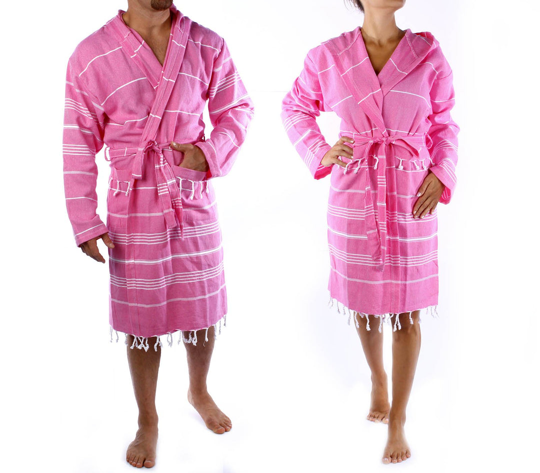 CACALA Pure Serie Kimono Bademantel - 100% natürliche Türkische Baumwollstoff - Ultra-absorbierend u