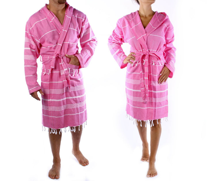 CACALA Pure Serie Kimono Bademantel - 100% natürliche Türkische Baumwollstoff - Ultra-absorbierend u