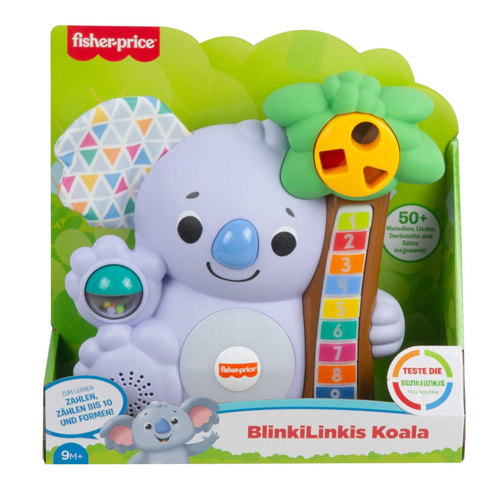 Fisher-Price GRG67 -BlinkiLinkis Koala, musikalisches Lernspielzeug für Babys und Kleinkinder, Babys