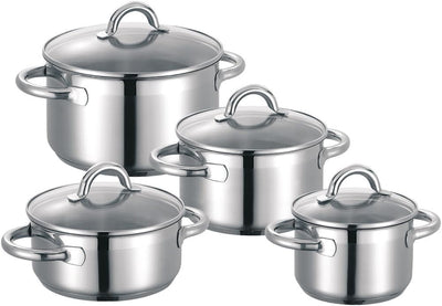 Schulte-Ufer Set1034 Nimm-4-Topfset, 4 teilig, Edelstahl
