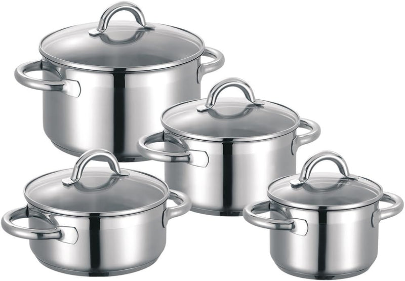 Schulte-Ufer Set1034 Nimm-4-Topfset, 4 teilig, Edelstahl