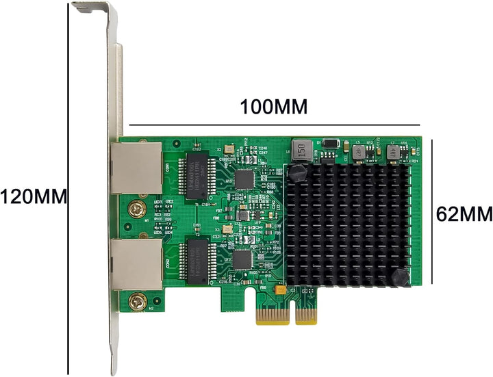 Dual-Port 2.5GBase-T PCIe Netzwerkadapter RTL8125B 2500/1000/100Mbps PCI Express Gigabit Ethernet NI
