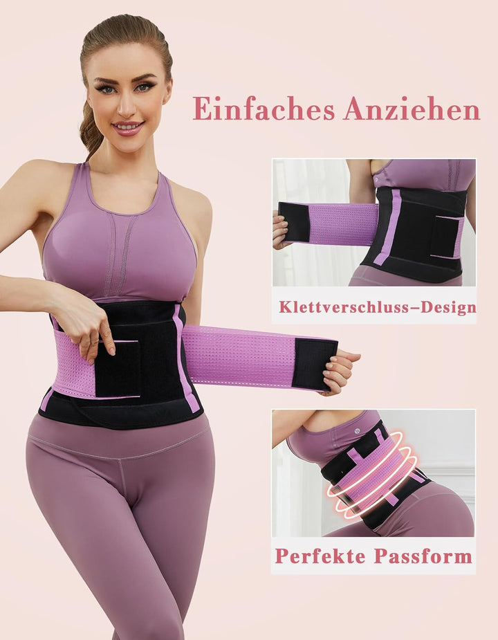 SIHOHAN Bauchweggürtel, Fitness Gürtel Verstellbarer, Taille Trimmer Gürtel Fitnessgürtel, Abnehmen