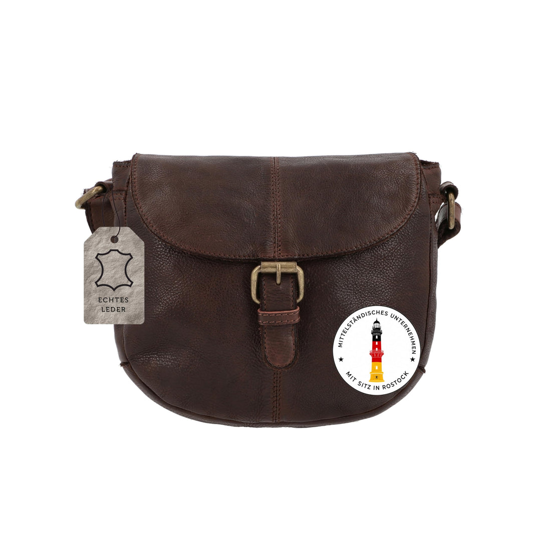 Gusti Leder Umhängetasche Candice | Handgefertigte Ledertasche Damen für Alltag &amp; Freizeit I Elegant
