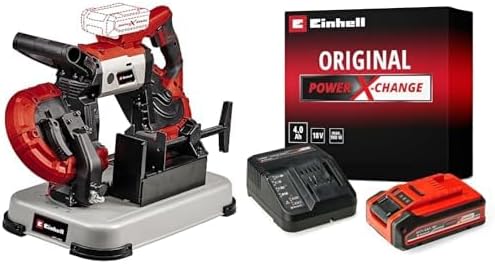 Einhell Akku-Bandsäge TE-MB 18/127 U Li Power X-Change (18 V, 115 mm Schnitthöhe, 127 mm Schnittbrei