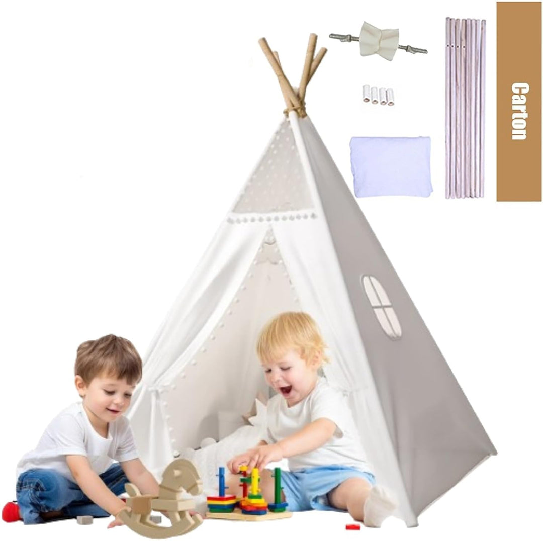Lifemaison Tipi Zelt Kinder,Spielzelt Tippi Kinderzelt Kinderzimmer Teepee Indianerzelt Outdoor Indo