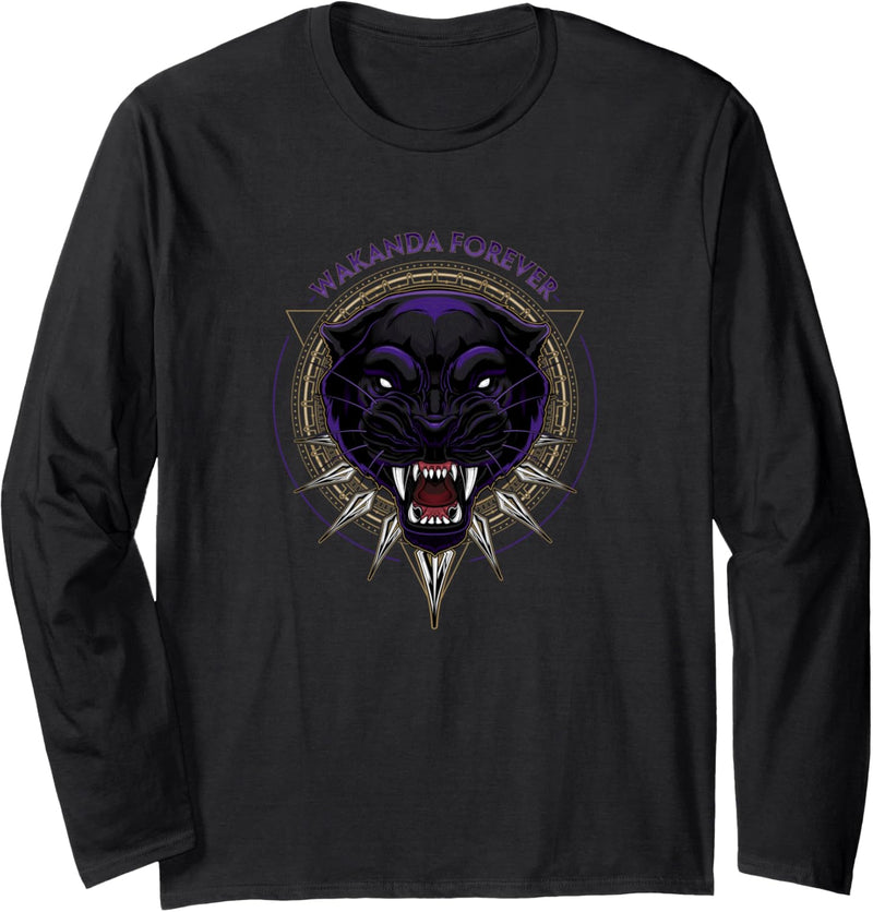 Marvel Black Panther Wakanda Forever Circle Langarmshirt