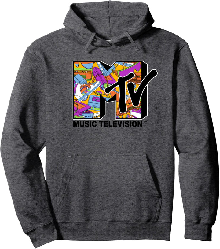 MTV Retro 90's Collectibles Logo Pullover Hoodie